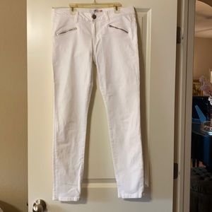 Cabi White Skinny Jeans Size 8
